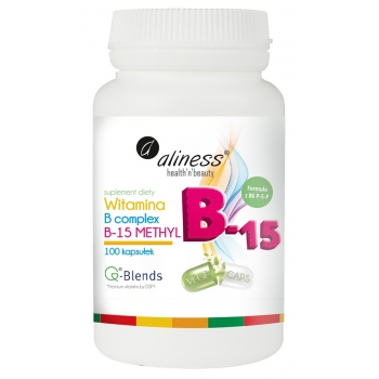 Aliness Witamina B Complex B-15 Methyl - 100 kapsułek - suplement diety